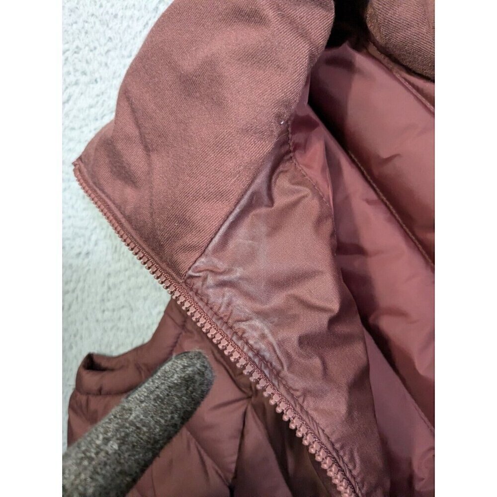 Duluth Trading Co Cold Reliable Down Vest Womens Small Puffer Zip Burgundy - Picture 7 of 12